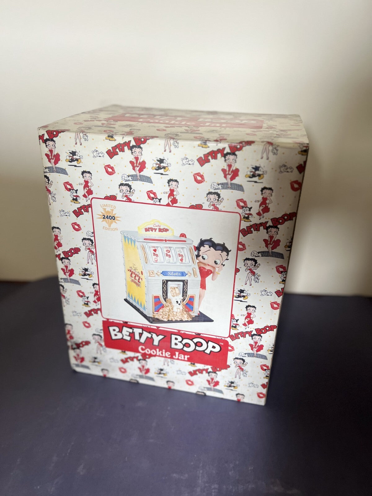 Betty Boop NIB Vintage 2008 Slot Machine Cookie Jar VANDOR Lucky 777 #257 LTD ED