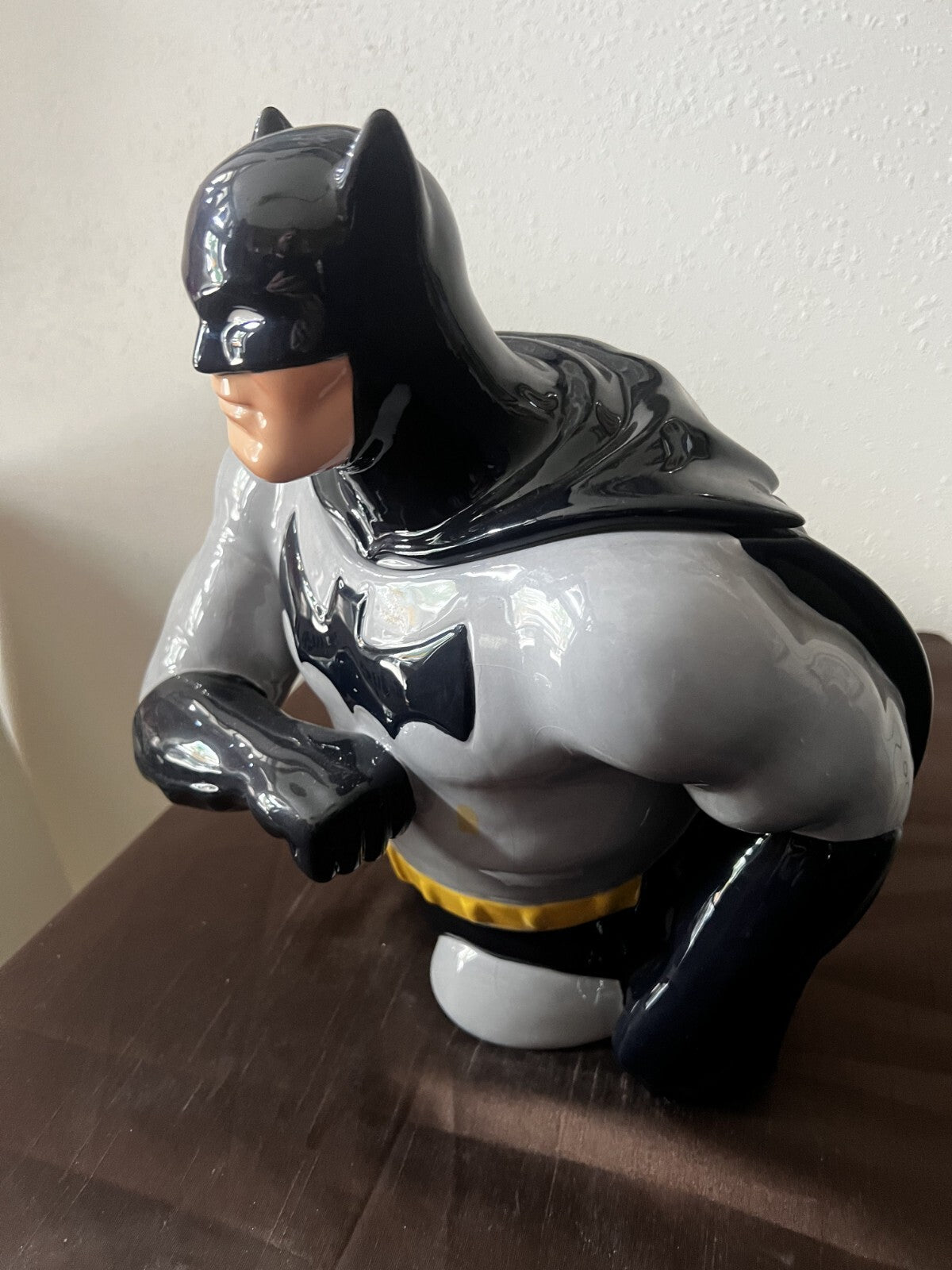 Batman 1997 Vintage Collectible Cookie JAR Clay Art Never Used Great Condition