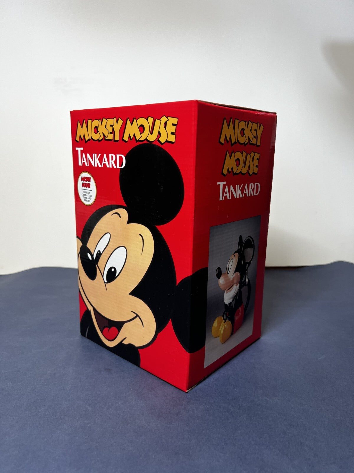 Disney Vintage Mickey Mouse 9" Figural Tankard Stein Mug Character Series NIB