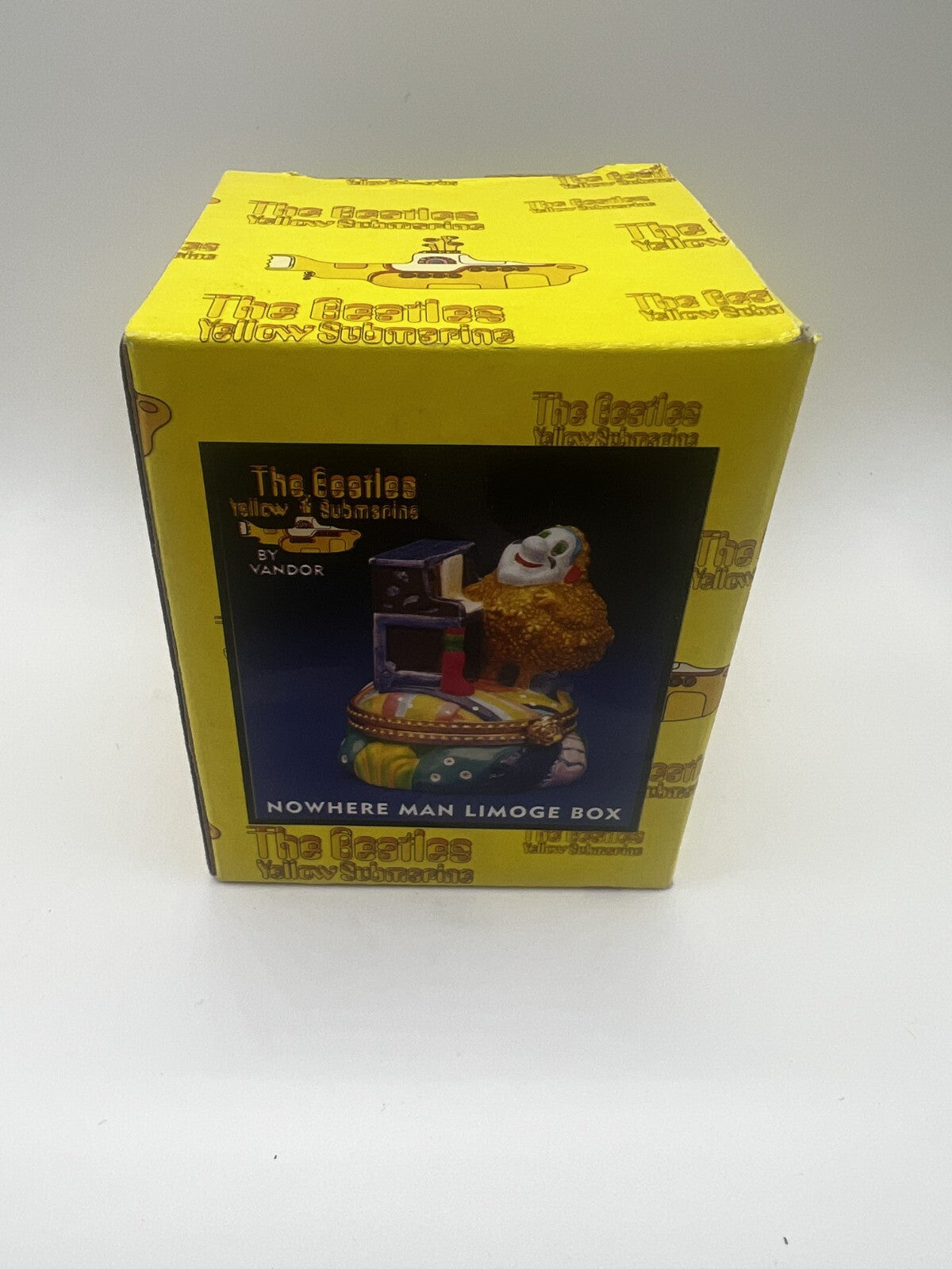 The BEATLES "Nowhere Man Limoge Box" Yellow Submarine NIB Vandor c.2000 Vtg