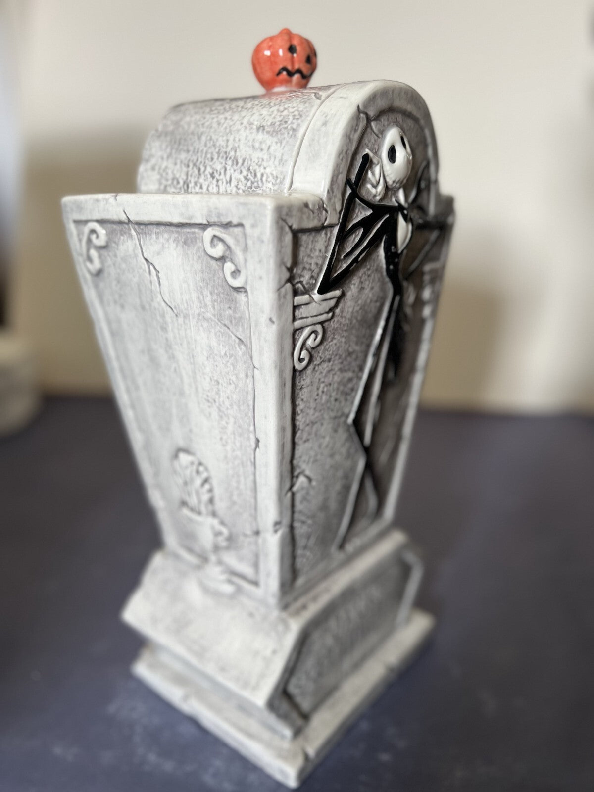 Disney Nightmare Before Christmas Jacks Tomb Treasure Craft Cookie Jar URN NIB