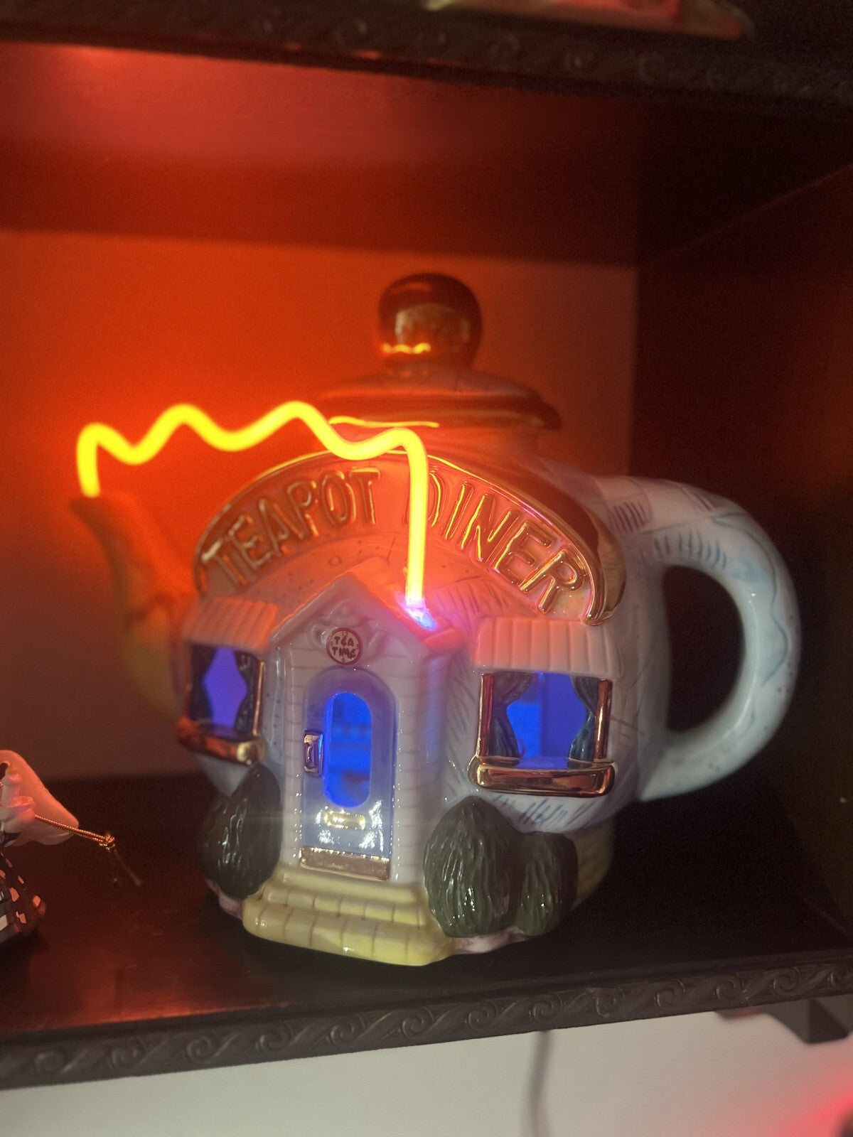 Kitchen Chic NEON America Vintage Teapot Diner Neon Lighted Sculpture Lamp 1998