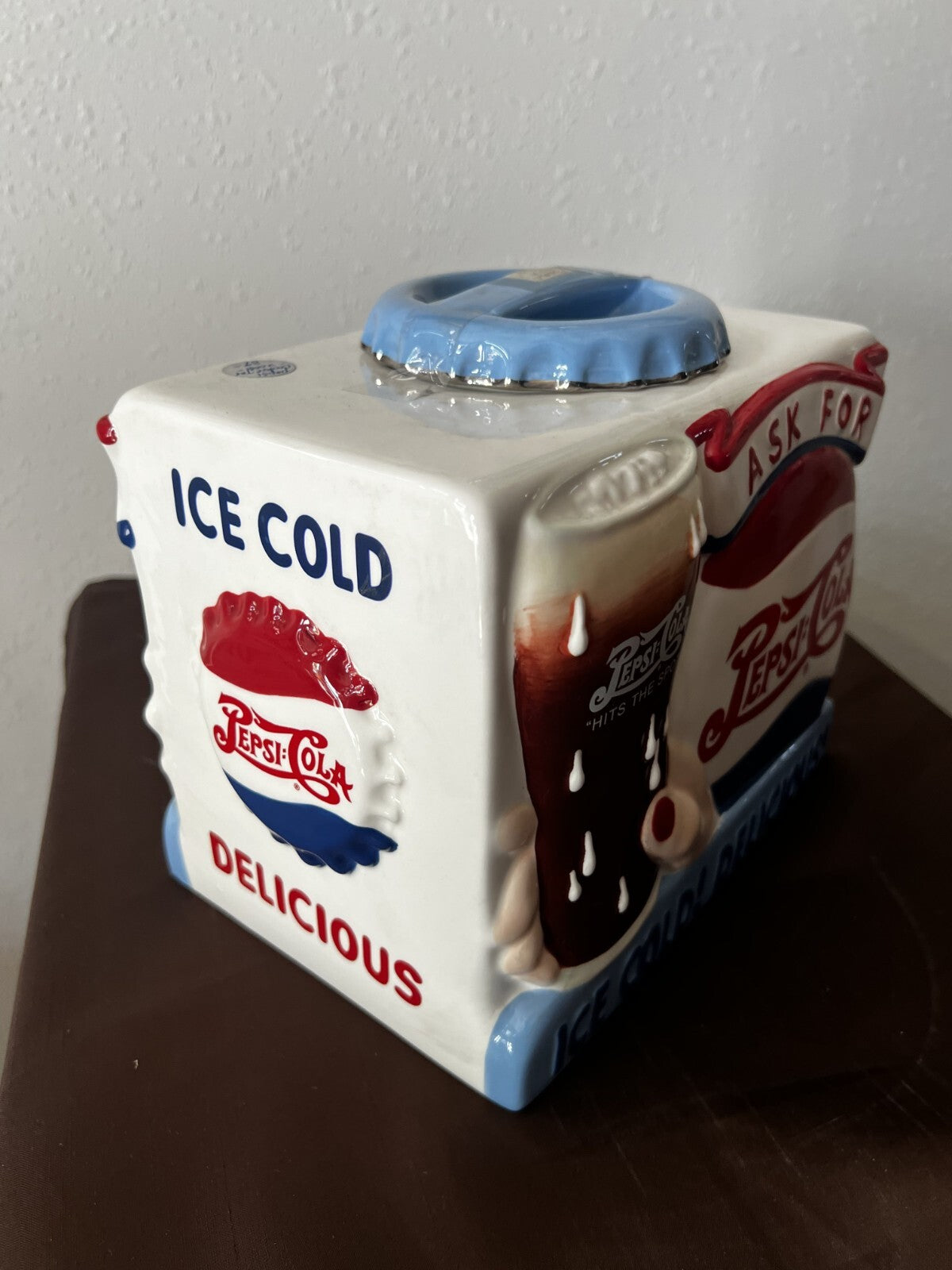 Vintage Rare Pepsi Cola Classic Collectible Cookie Jar With Original Box - 2006