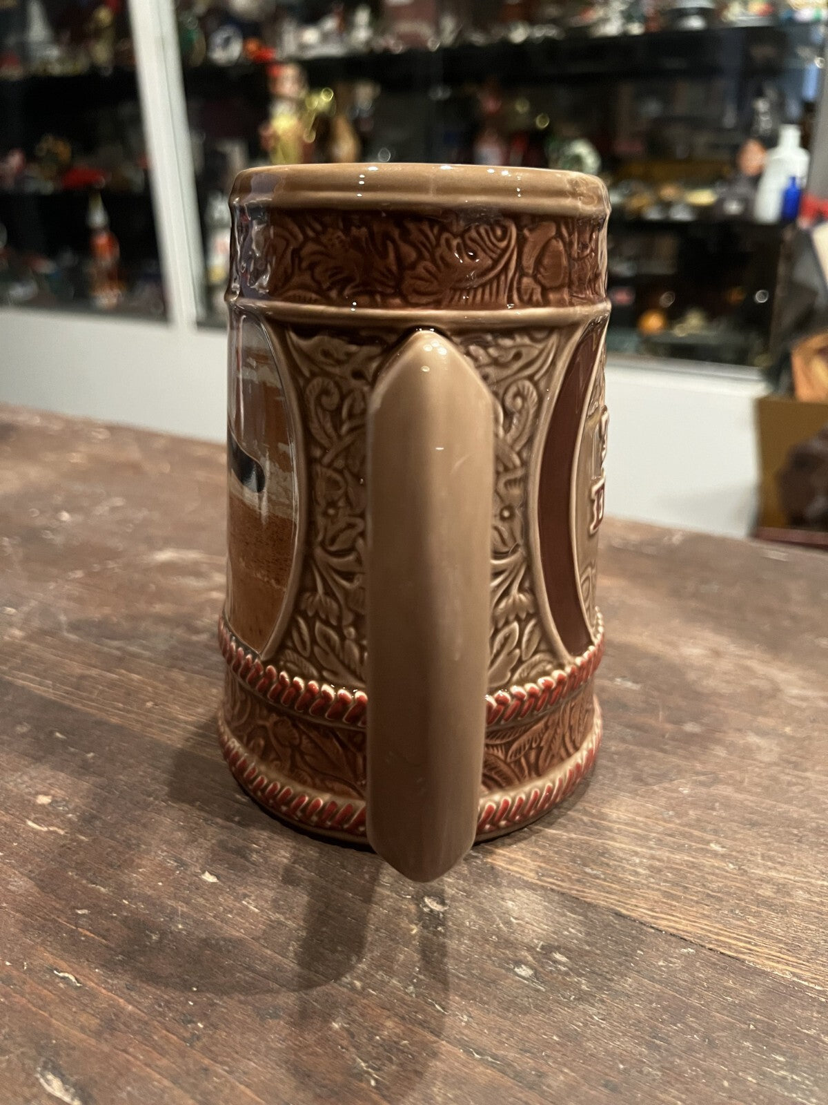 Vintage John Wayne the Duke Sculpted Beer Stein Mug Cowboy Vandor Western NIB