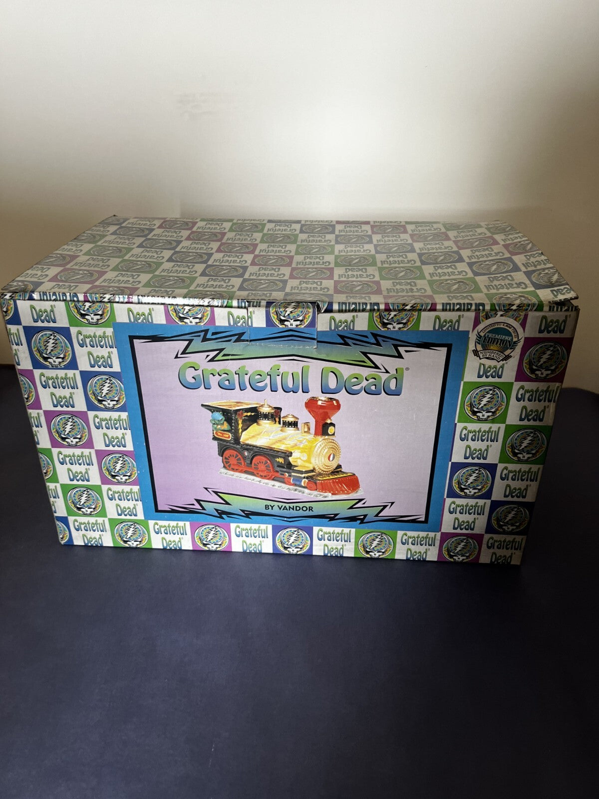 VANDOR GRATEFUL DEAD Vintage Train 1999 Limited Edition Cookie Jar + Box