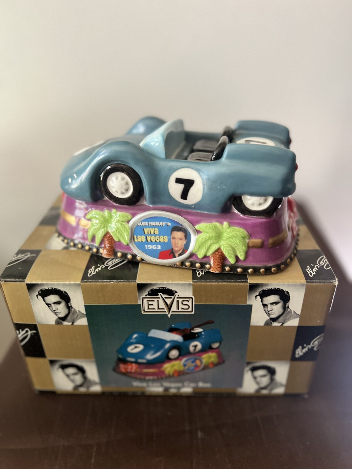 Vandor Vintage NIB Elvis Presley Viva Las Vegas Numbered Ltd Race Car Box 2001
