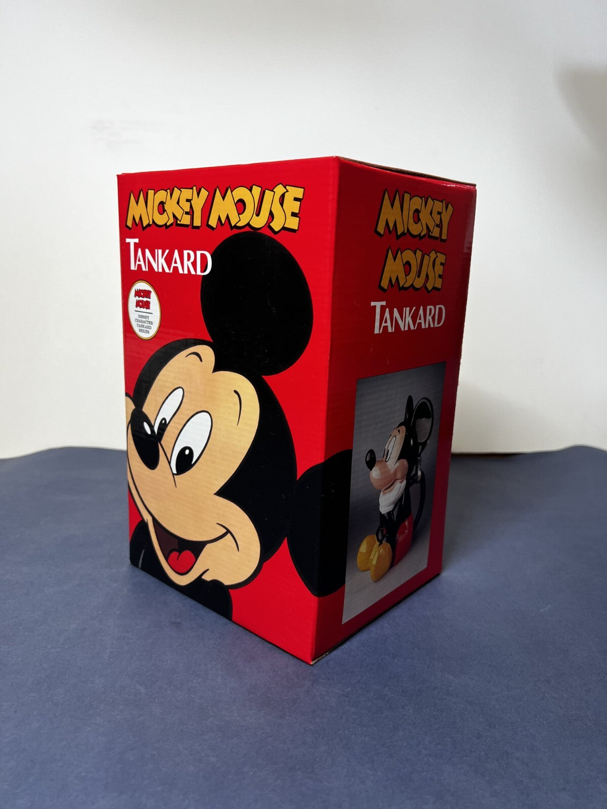 Disney Vintage Mickey Mouse 9" Figural Tankard Stein Mug Character Series NIB