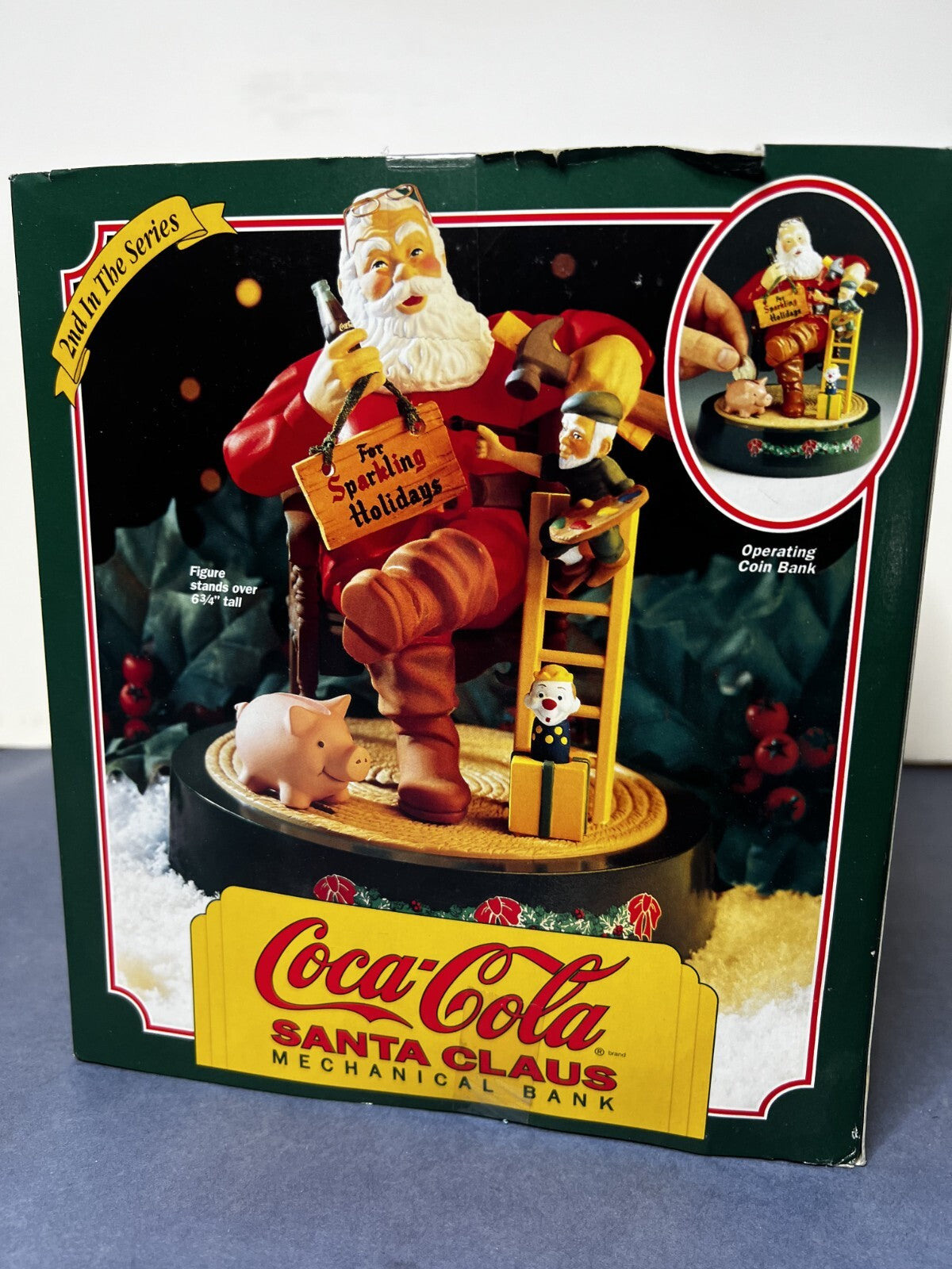 Coca Cola Santa Claus Mechanical Bank 1994
