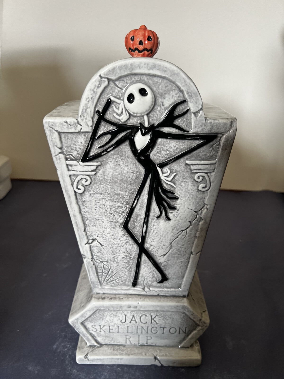Disney Nightmare Before Christmas Jacks Tomb Treasure Craft Cookie Jar URN NIB
