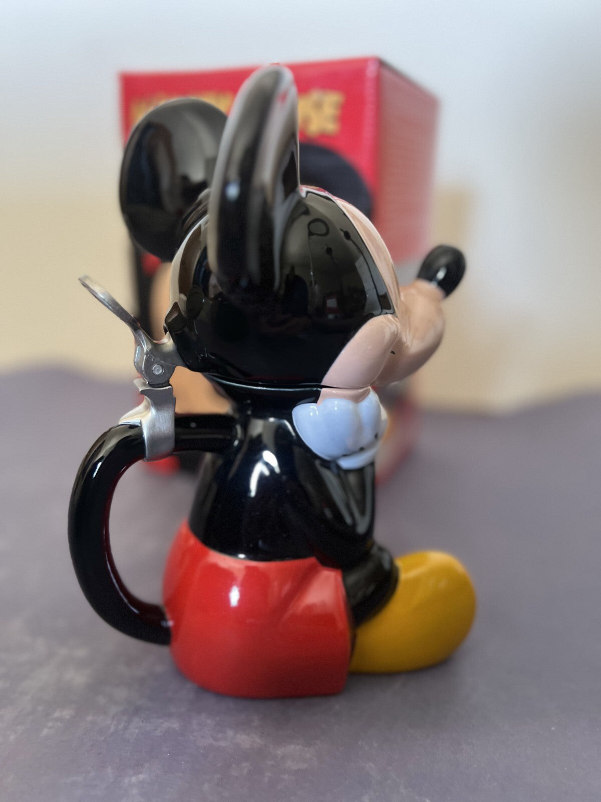 Disney Vintage Mickey Mouse 9" Figural Tankard Stein Mug Character Series NIB