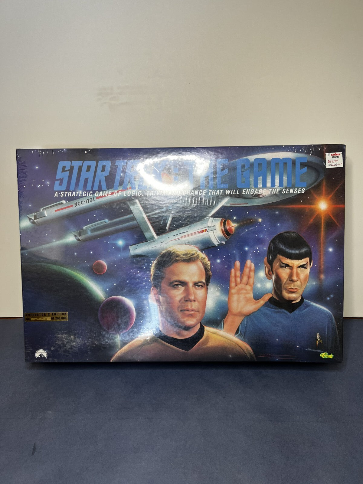 Star Trek The Game Strategic Game of Logic, Trivia & Chance 1992 New Sealed