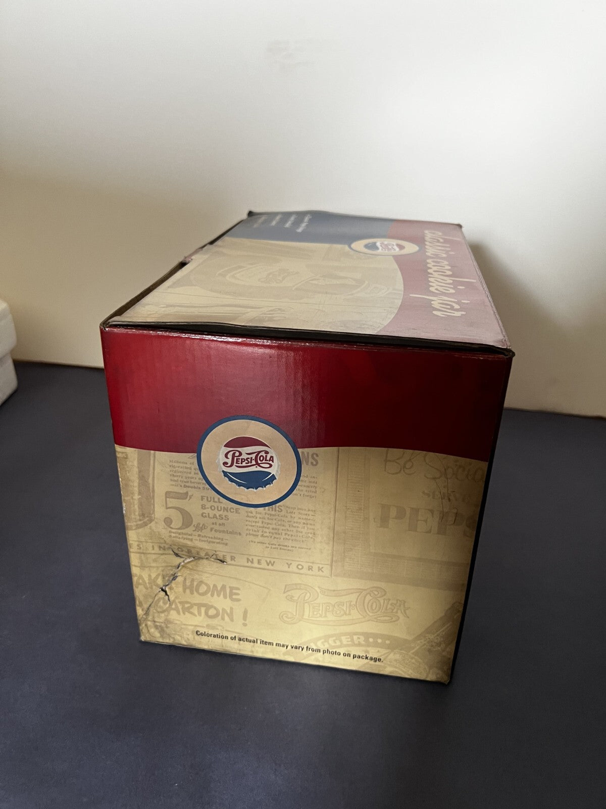 Vintage Rare Pepsi Cola Classic Collectible Cookie Jar With Original Box - 2006