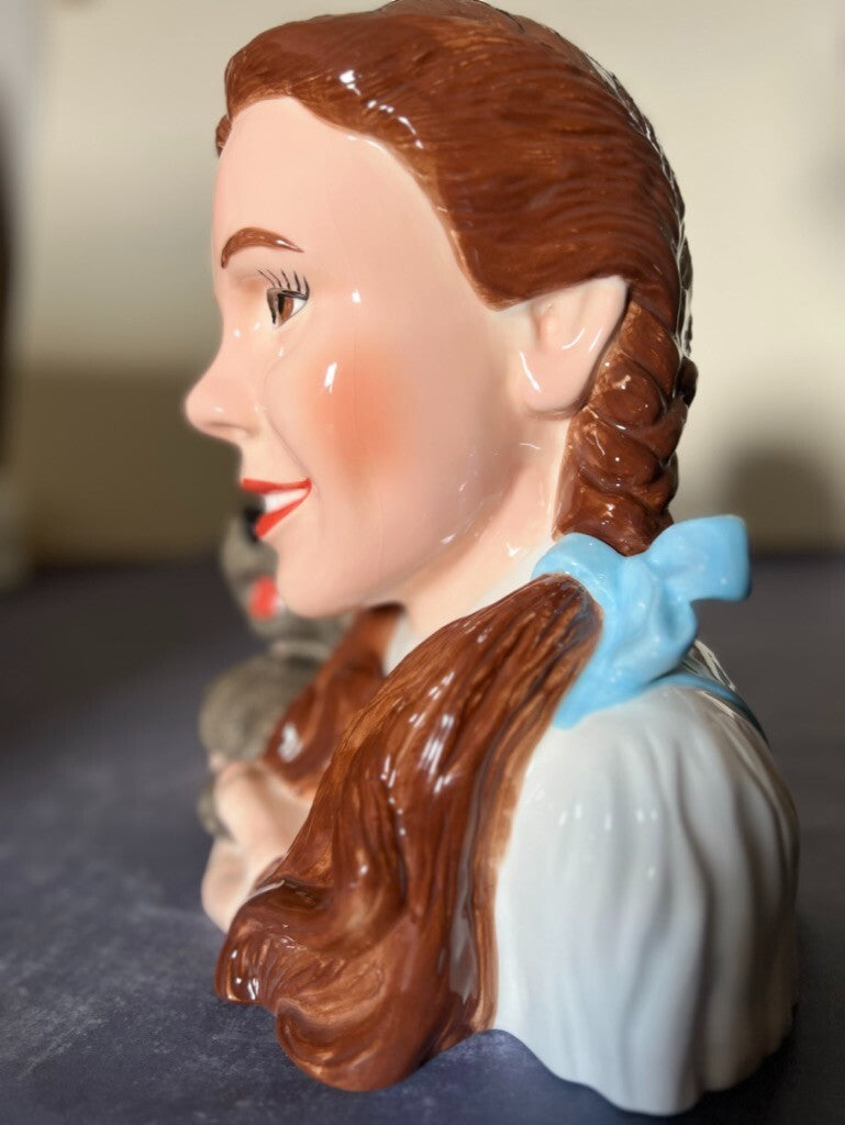 The Wizard of Oz Cookie jar Dorothy & Toto 1999 Warner Bros In Box Never Used