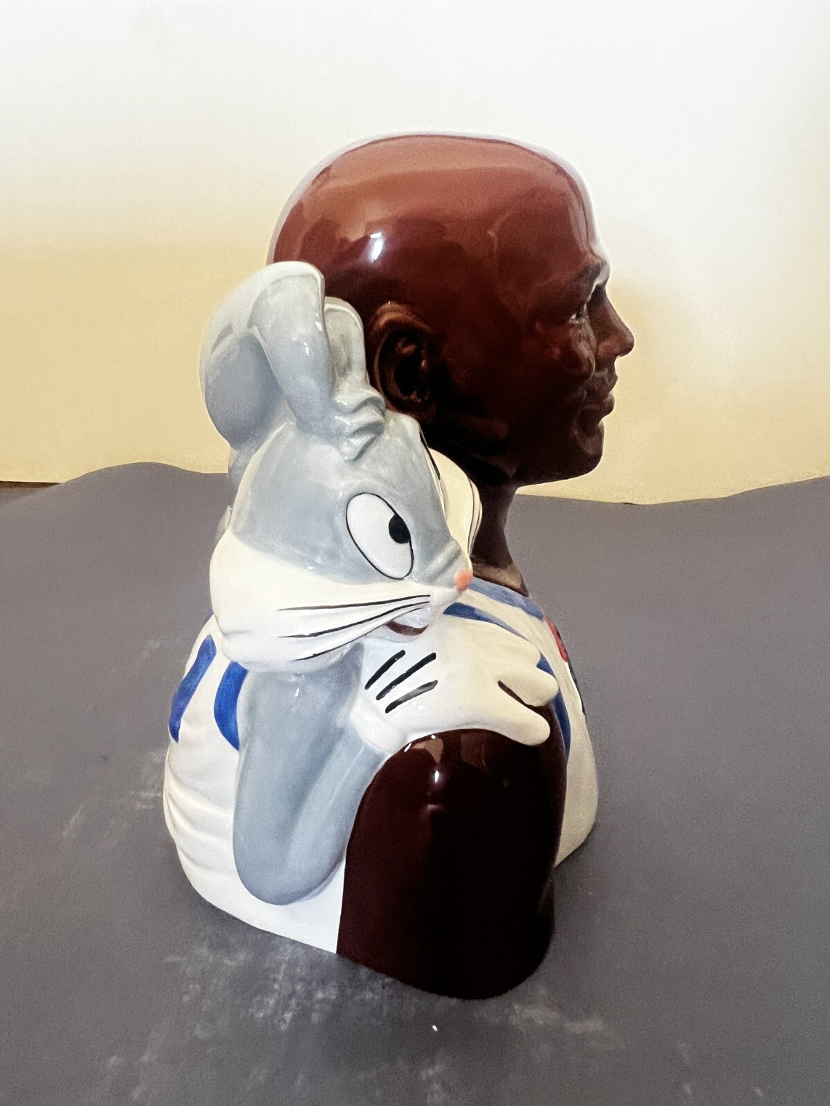 1996 Space Jam Michael Jordan Ceramic Cookie Jar Warner Bros. ( WITH BOX )