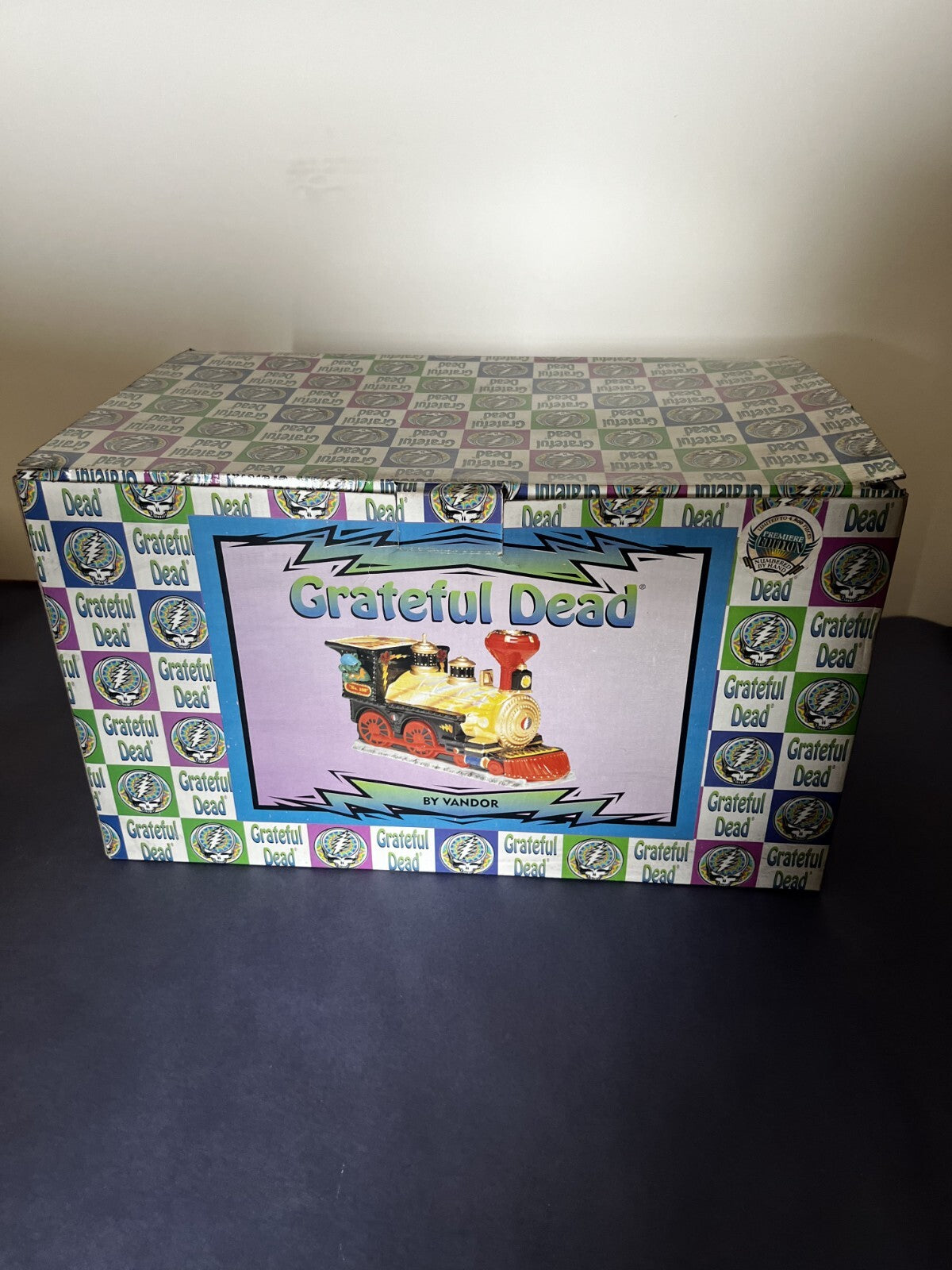 VANDOR GRATEFUL DEAD Vintage Train 1999 Limited Edition Cookie Jar + Box