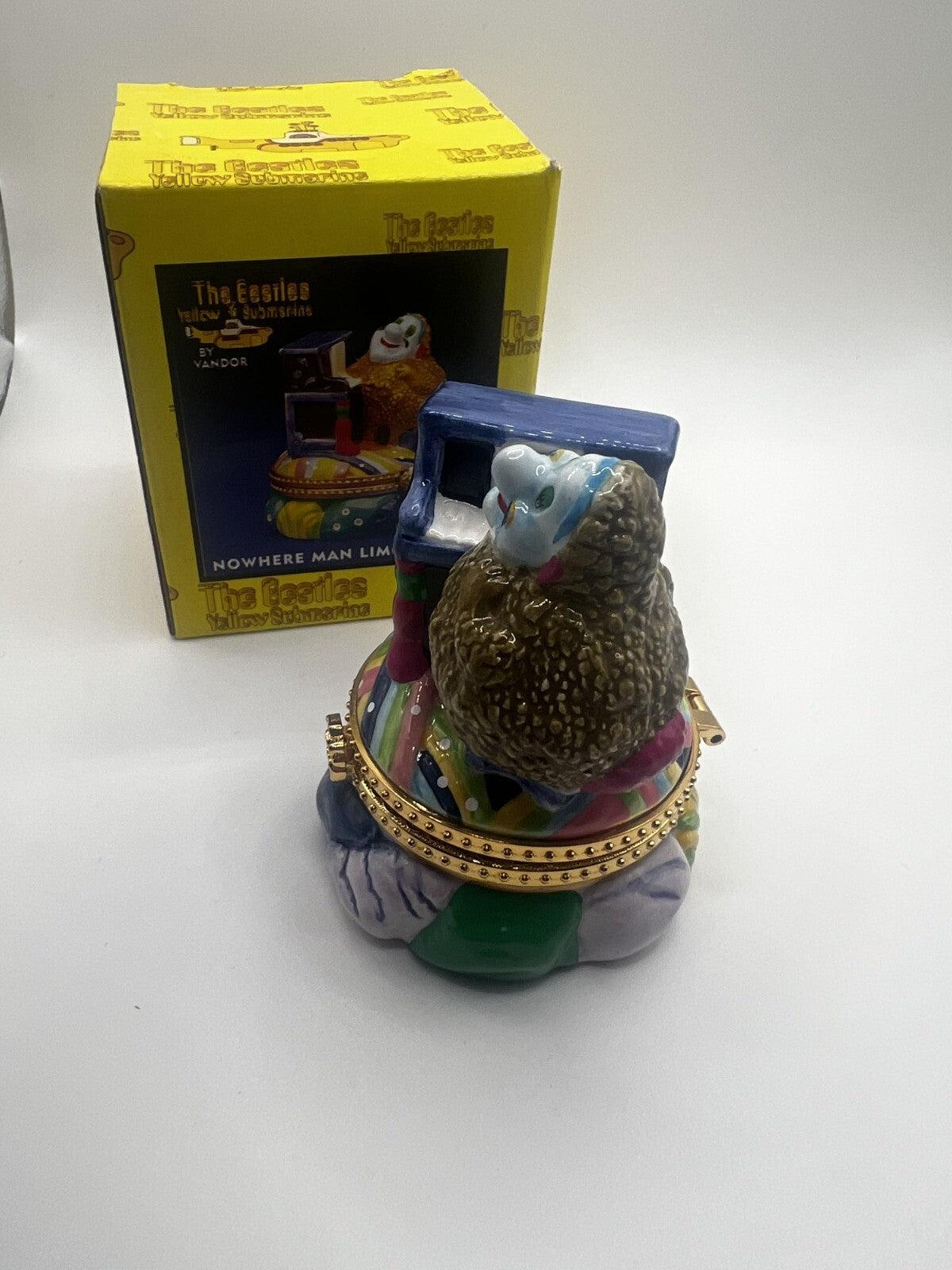 The BEATLES "Nowhere Man Limoge Box" Yellow Submarine NIB Vandor c.2000 Vtg