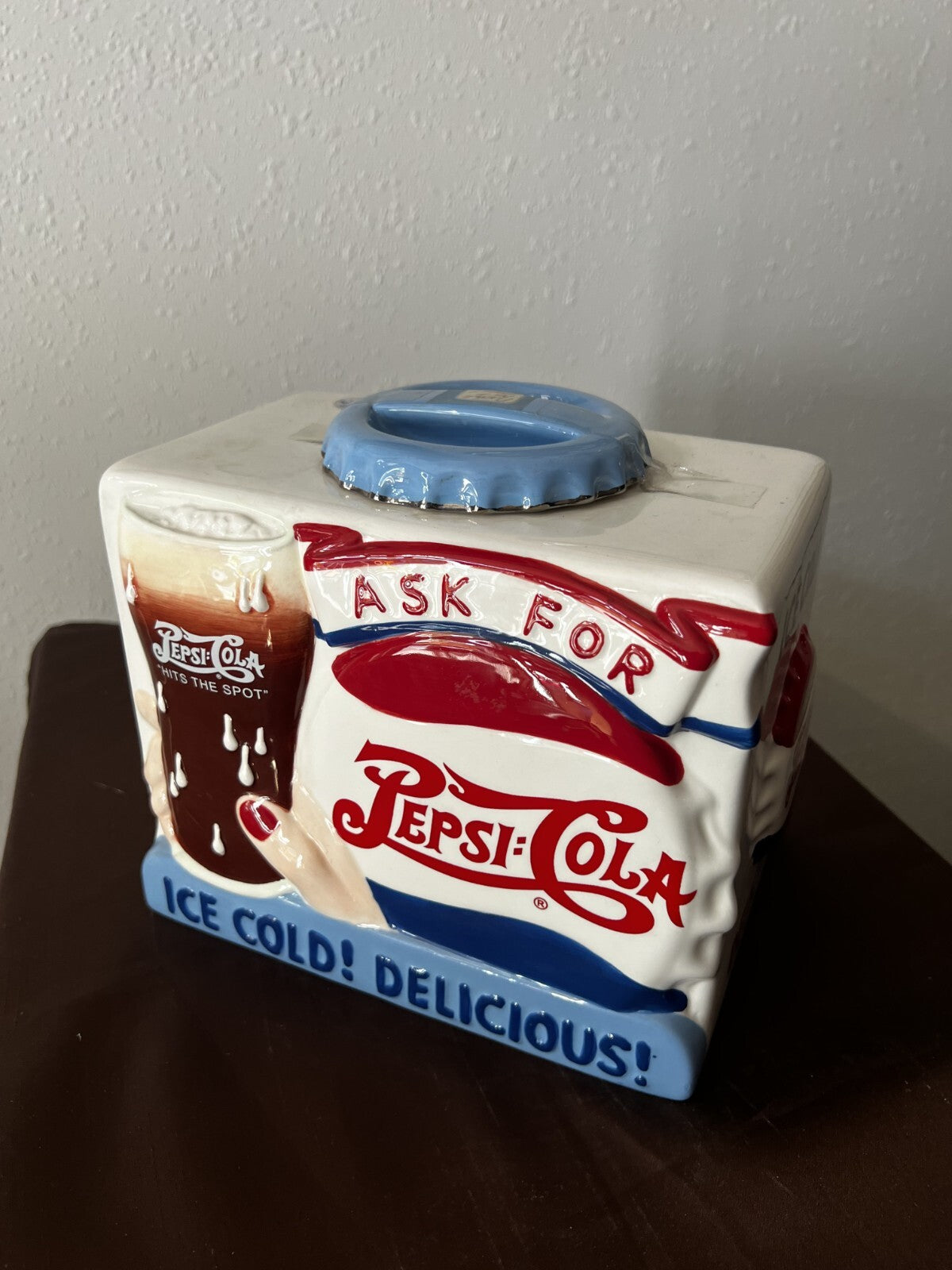 Vintage Rare Pepsi Cola Classic Collectible Cookie Jar With Original Box - 2006