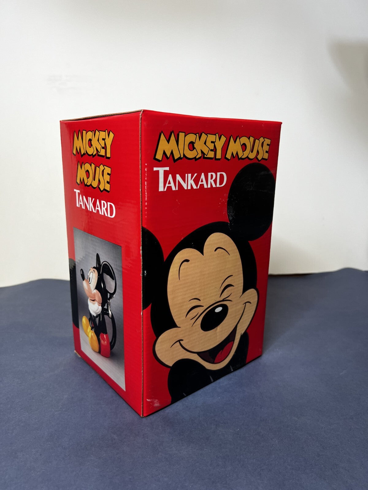 Disney Vintage Mickey Mouse 9" Figural Tankard Stein Mug Character Series NIB