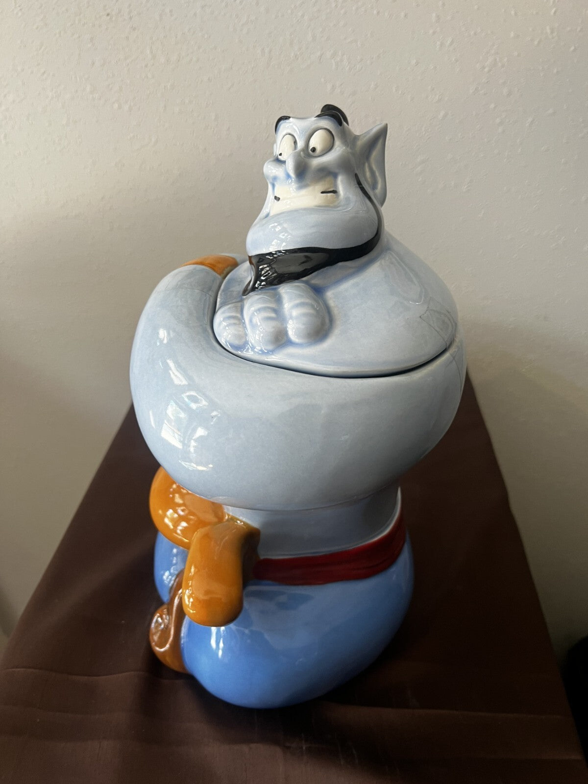 Disney 1994 Aladdin Genie Vintage Cookie Jar by Treasure Craft with Original Box