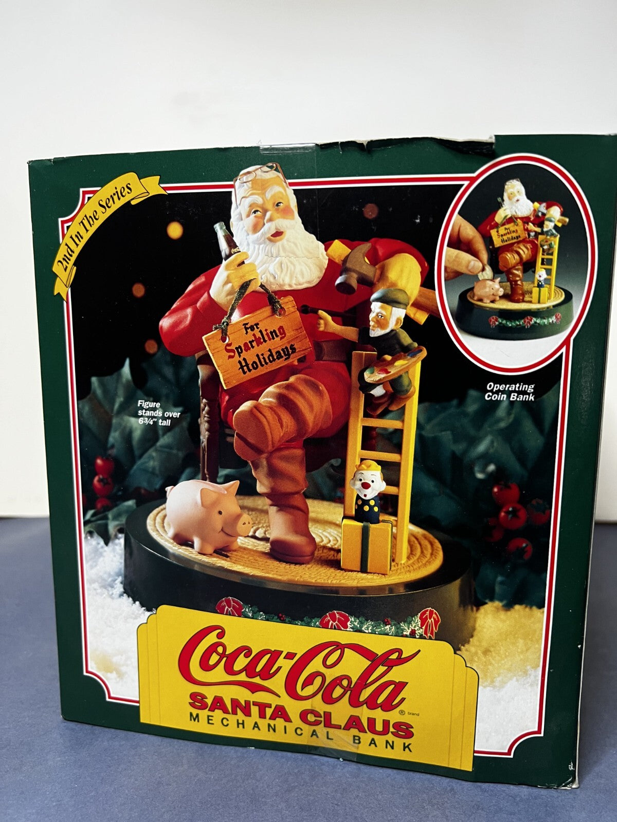 Coca Cola Santa Claus Mechanical Bank 1994
