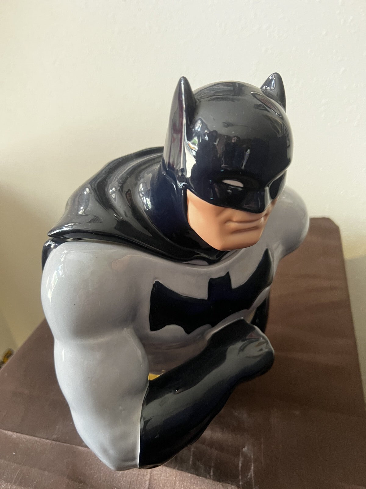Batman 1997 Vintage Collectible Cookie JAR Clay Art Never Used Great Condition