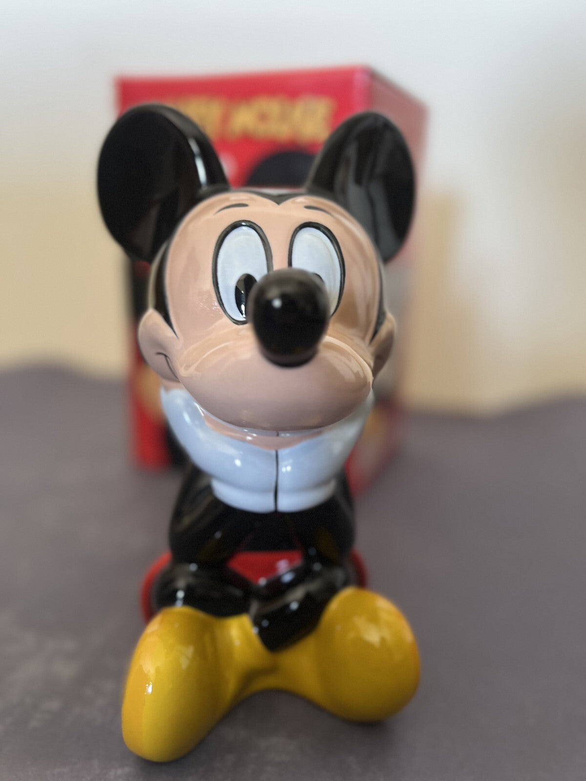 Disney Vintage Mickey Mouse 9" Figural Tankard Stein Mug Character Series NIB