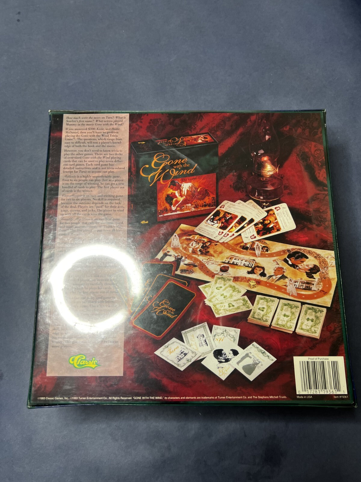 Vintage 1993 Gone with the Wind The Game! 8 Games + Board Game NEW/SEALED