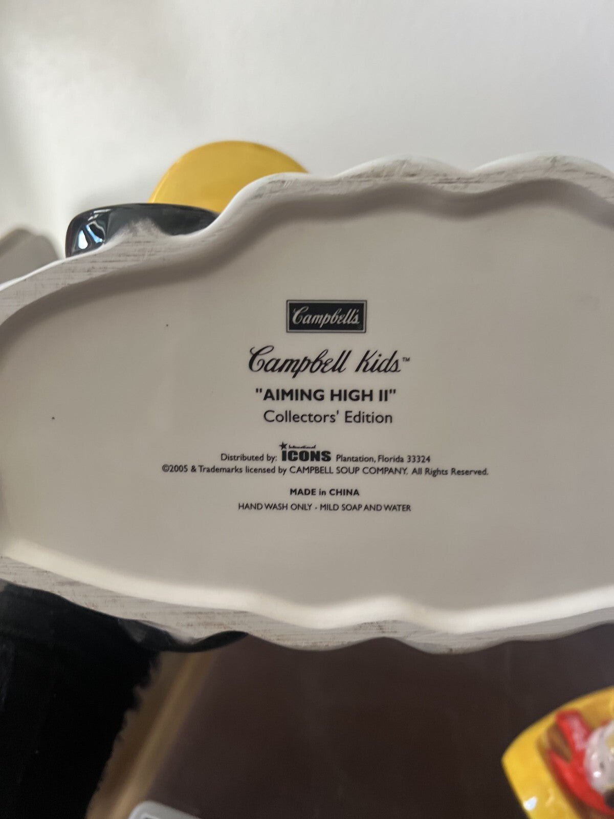 Campbells Soup Kids Vintage Airplane Cookie Jar Aiming High II 2005 NIB