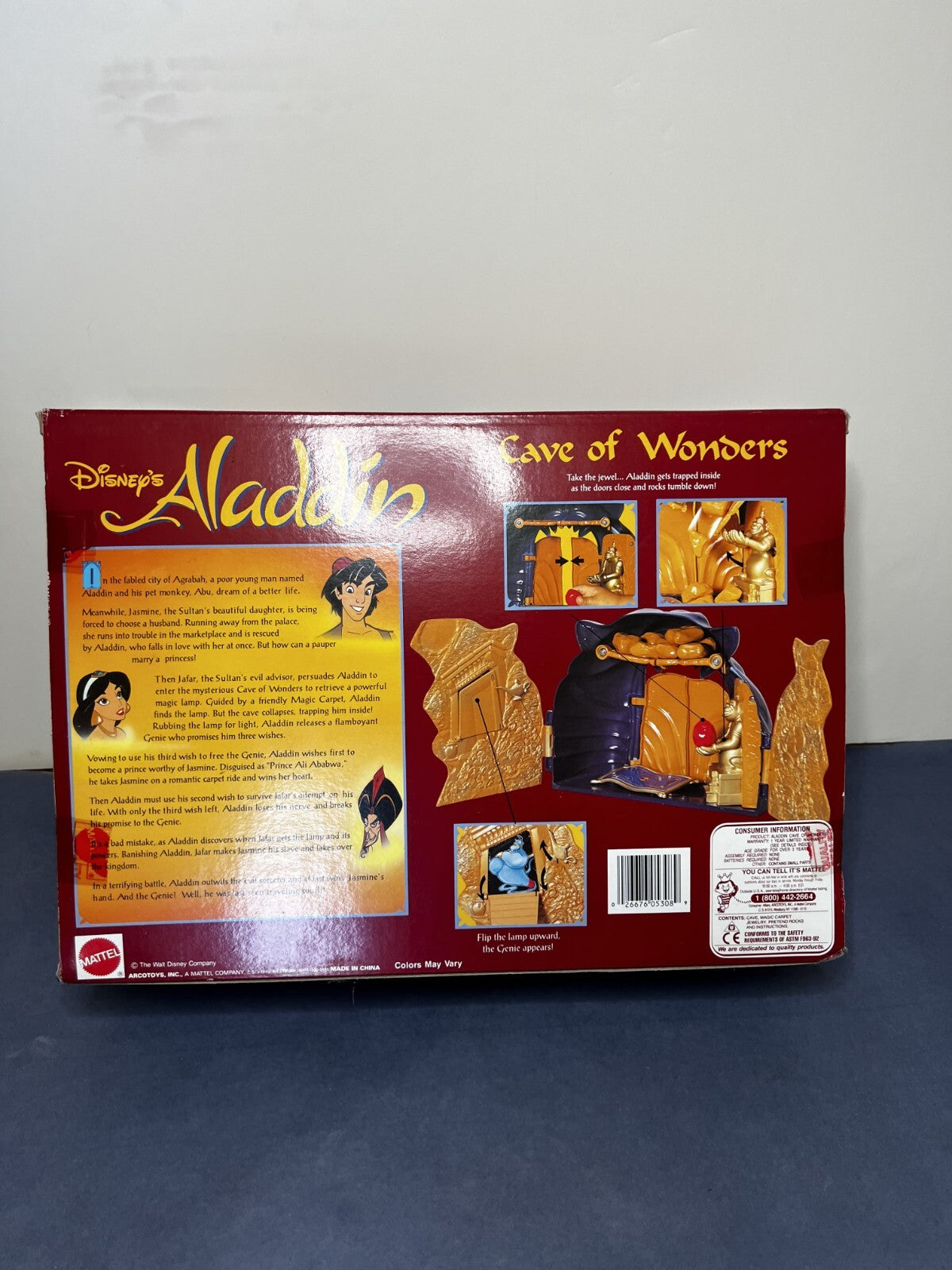 Vintage 1992 Aladdin Cave of Wonders Playset Disney Mattel Sealed New Condition