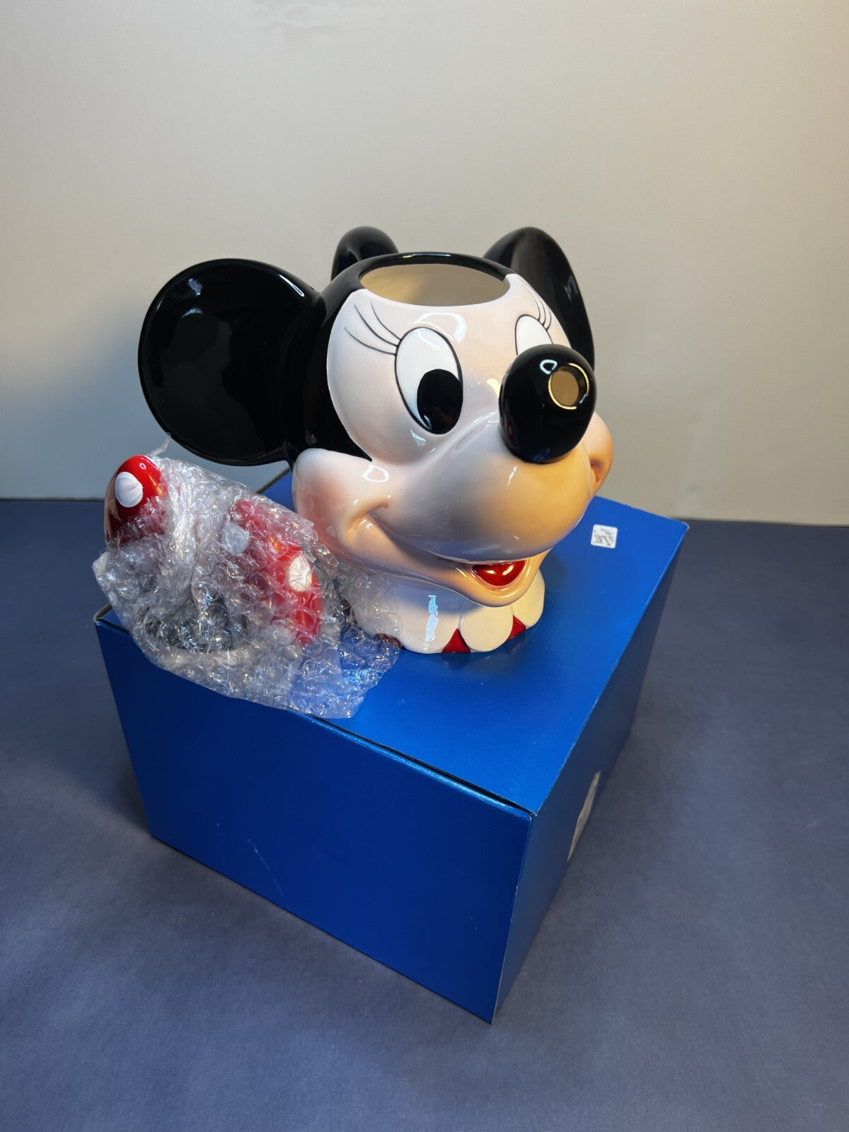 Disney Vintage Minnie Mouse Ceramic Teapot By Applause New In Box NEVER USED