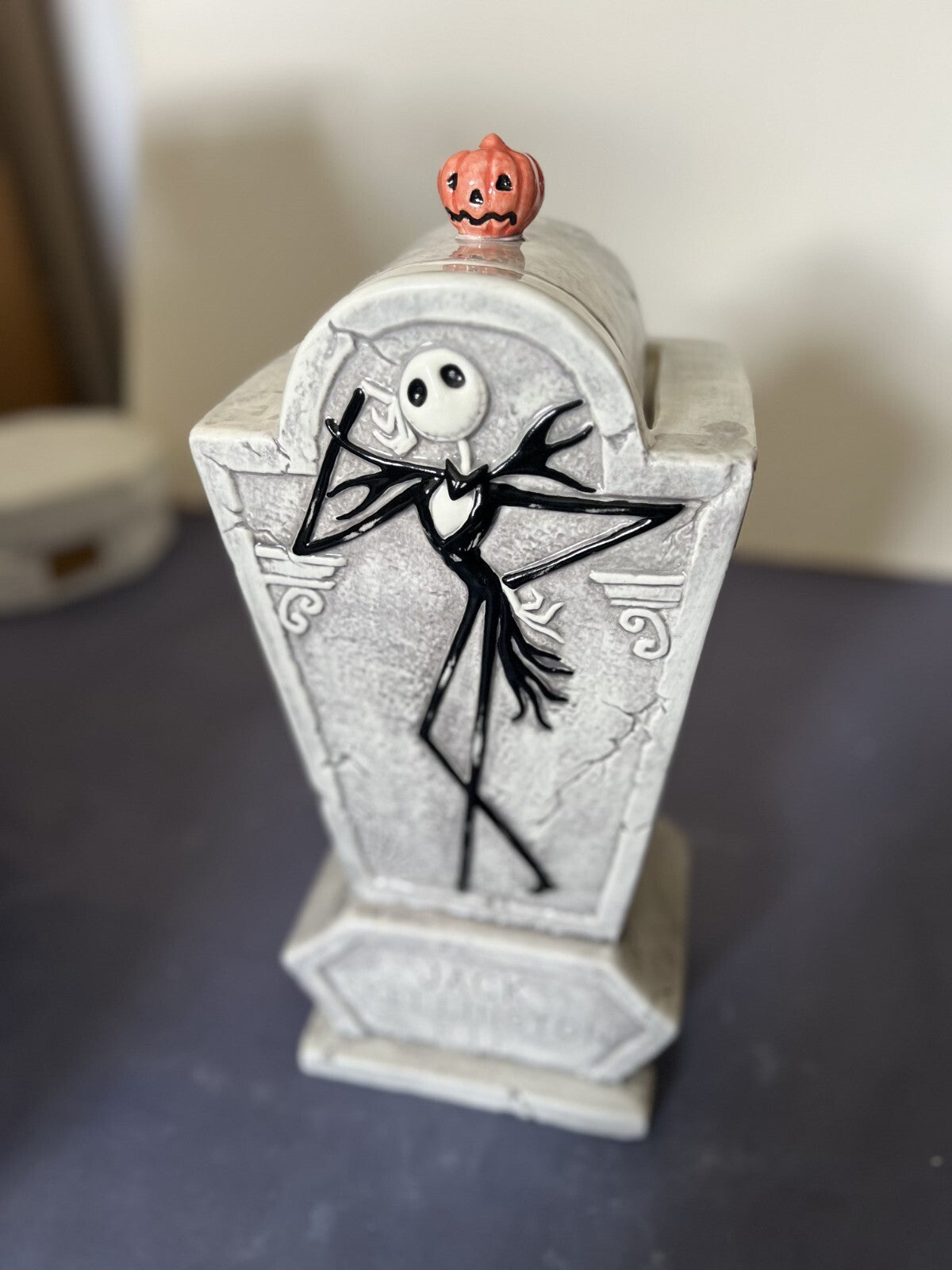 Disney Nightmare Before Christmas Jacks Tomb Treasure Craft Cookie Jar URN NIB