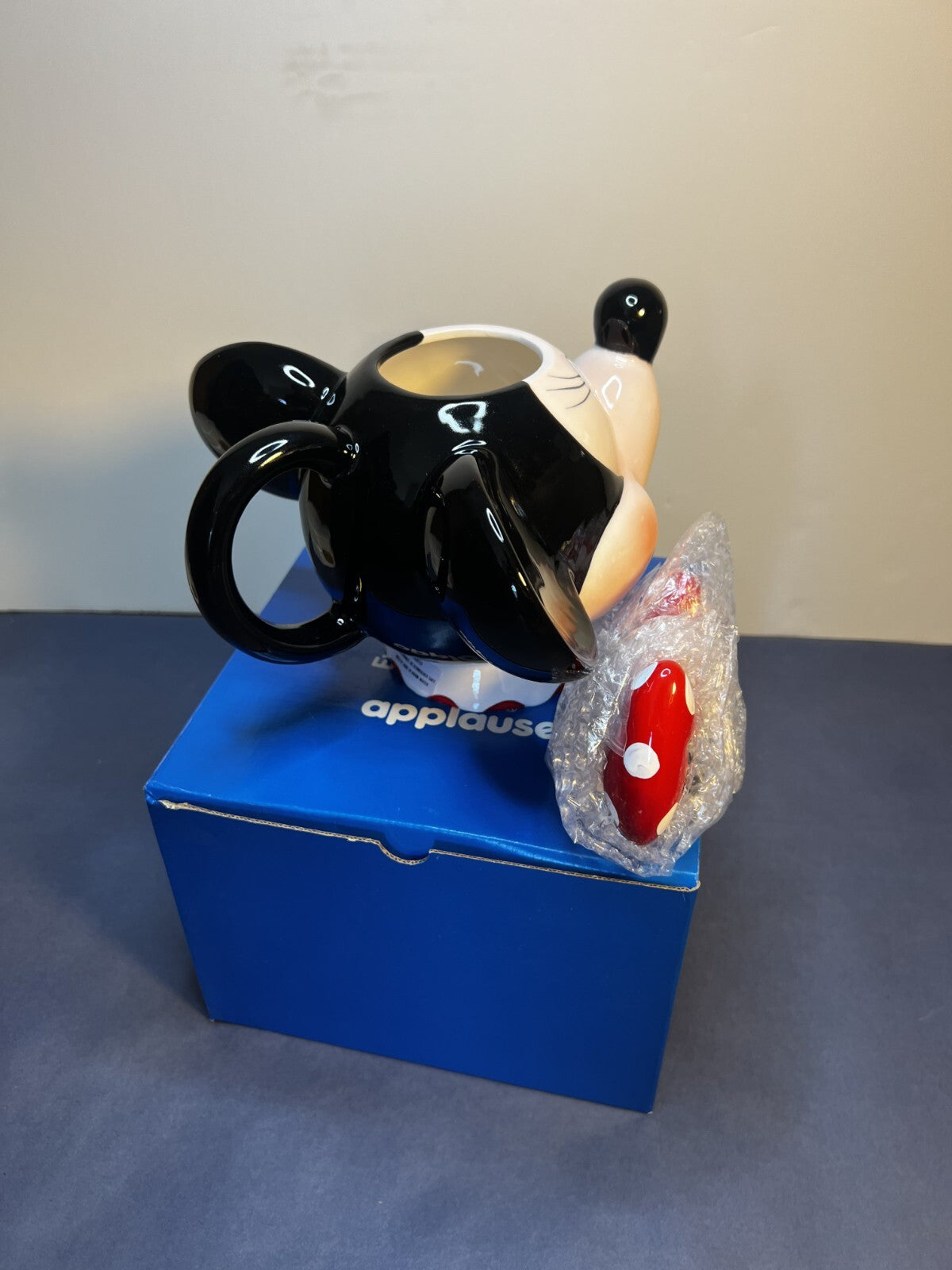 Disney Vintage Minnie Mouse Ceramic Teapot By Applause New In Box NEVER USED