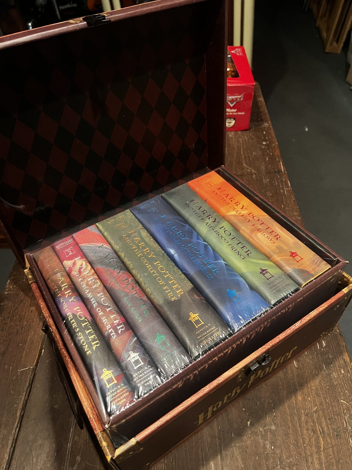 Harry Potter 2007 Hardcover Boxed Set: All Books 1-7 In 'Treasure Chest' NIB LE