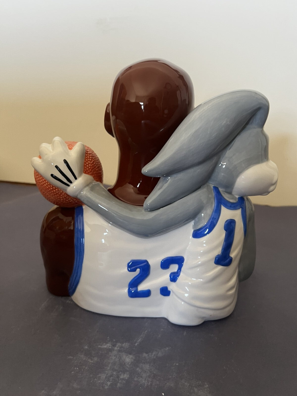 1996 Space Jam Michael Jordan Ceramic Cookie Jar Warner Bros. ( WITH BOX )