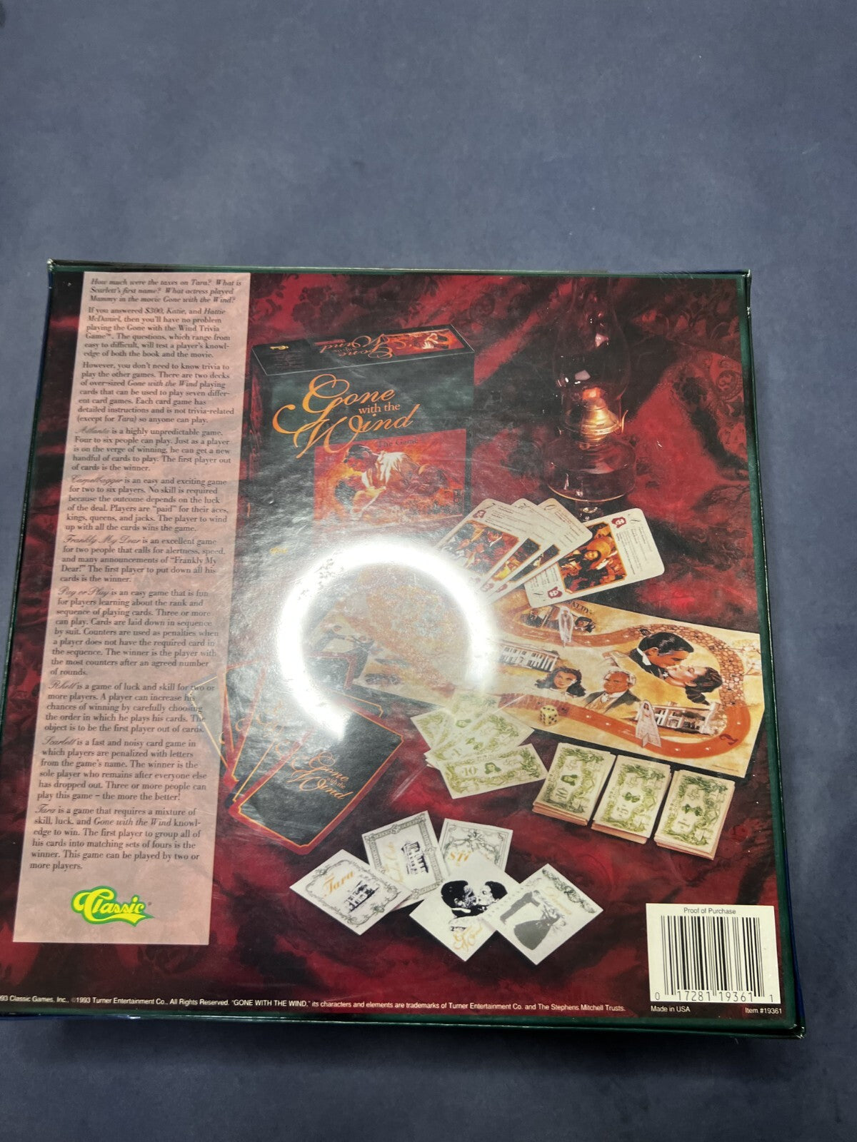 Vintage 1993 Gone with the Wind The Game! 8 Games + Board Game NEW/SEALED