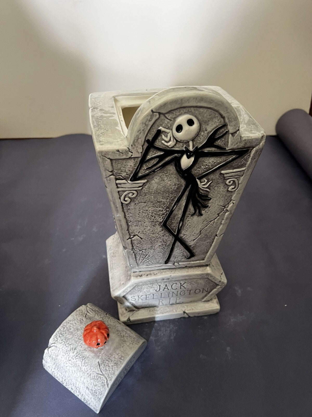 Disney Nightmare Before Christmas Jacks Tomb Treasure Craft Cookie Jar URN NIB