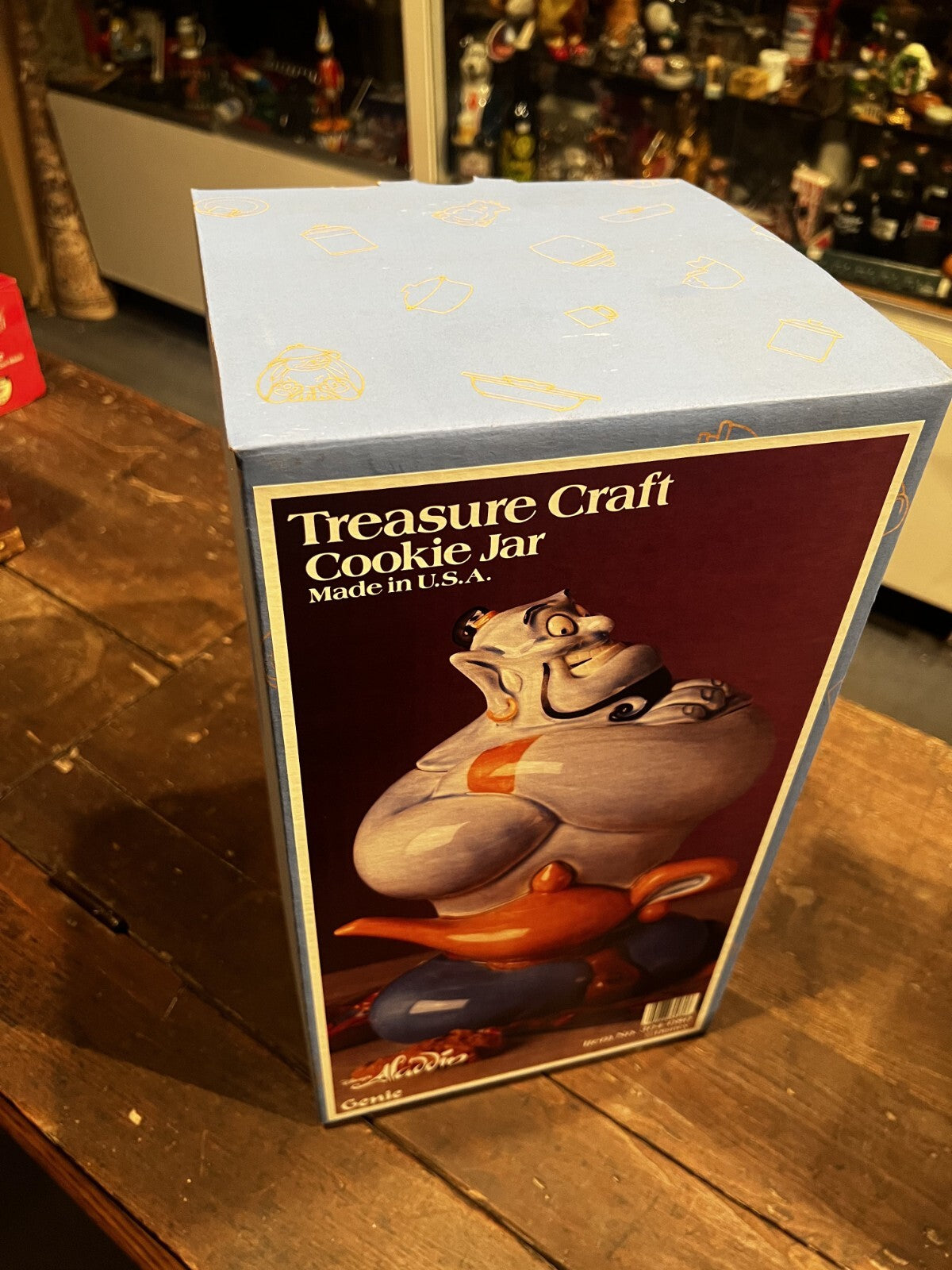 Disney 1994 Aladdin Genie Vintage Cookie Jar by Treasure Craft with Original Box