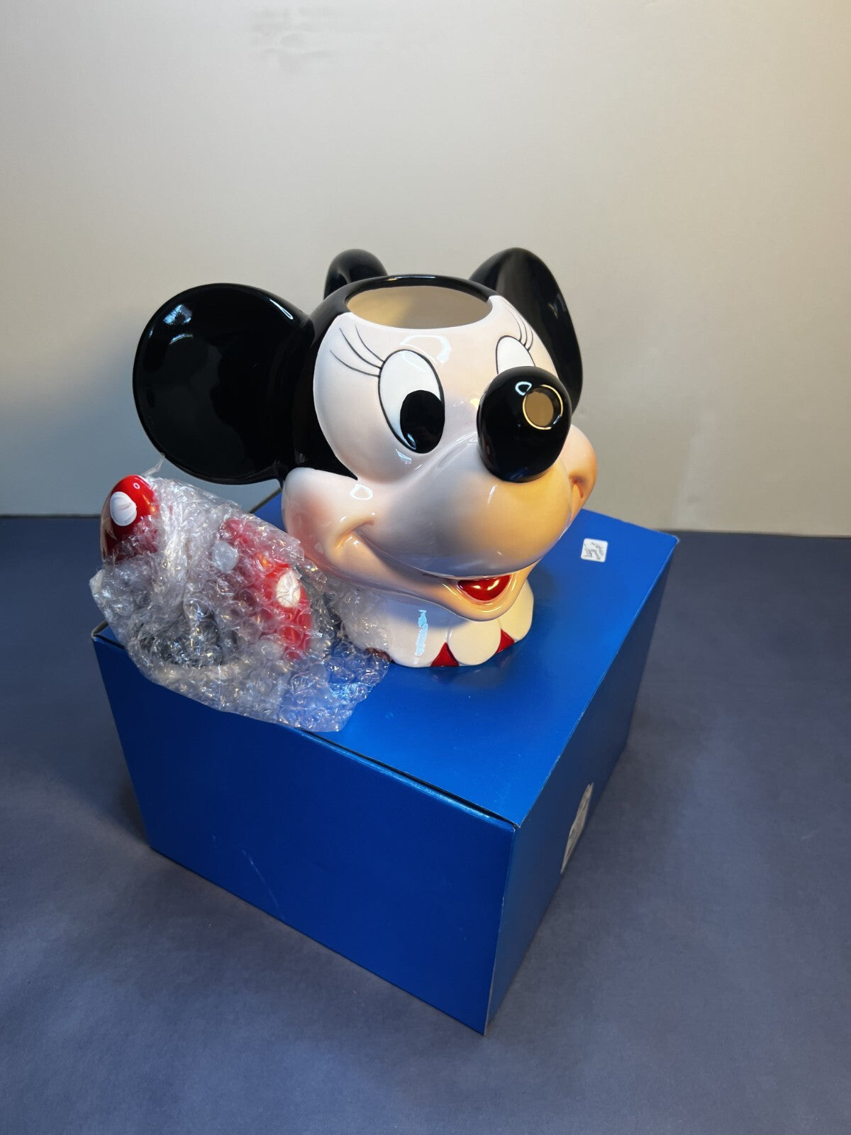 Disney Vintage Minnie Mouse Ceramic Teapot By Applause New In Box NEVER USED