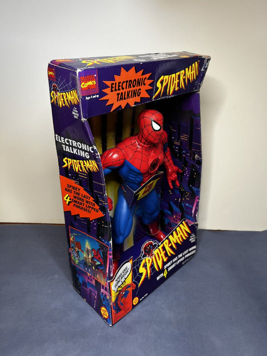 1997 MARVEL COMICS TOY BIZ 16" ELECTRONIC TALKING SPIDER-MAN NEW IN BOX