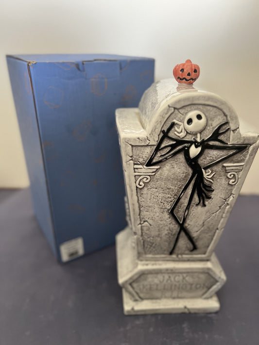 Disney Nightmare Before Christmas Jacks Tomb Treasure Craft Cookie Jar URN NIB
