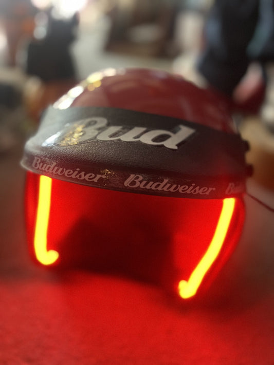  DALE EARNHARDT  BUDWEISER NASCAR RACING Rare NEON HELMET Vintage c2000 RARE