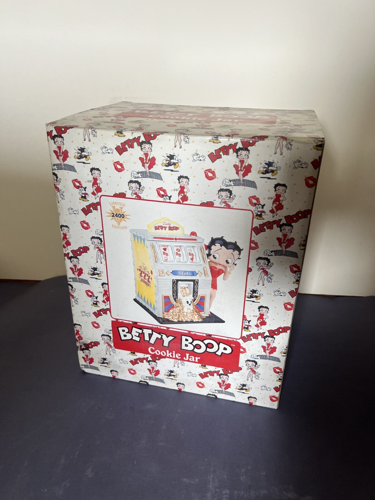 Betty Boop NIB Vintage 2008 Slot Machine Cookie Jar VANDOR Lucky 777 #257 LTD ED