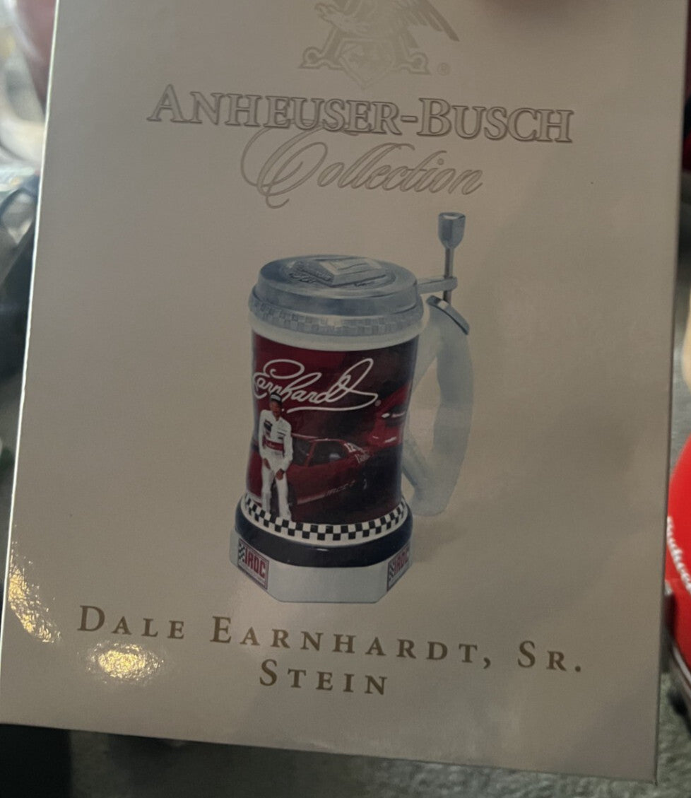 Anheuser Busch 2006 LE Budweiser Dale Earnhardt Sr. NIB Collectible Lidded Stein