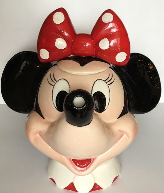 Disney Vintage Minnie Mouse Ceramic Teapot By Applause New In Box NEVER USED