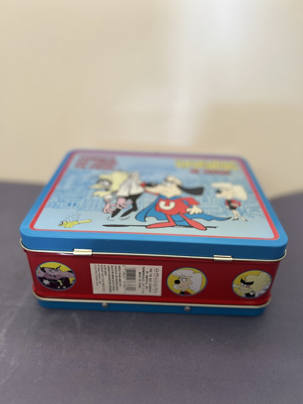 Vintage UNDERDOG TIN METAL LUNCHBOX 1998 Never Used No Need To Fear GOLDEN BOOKS
