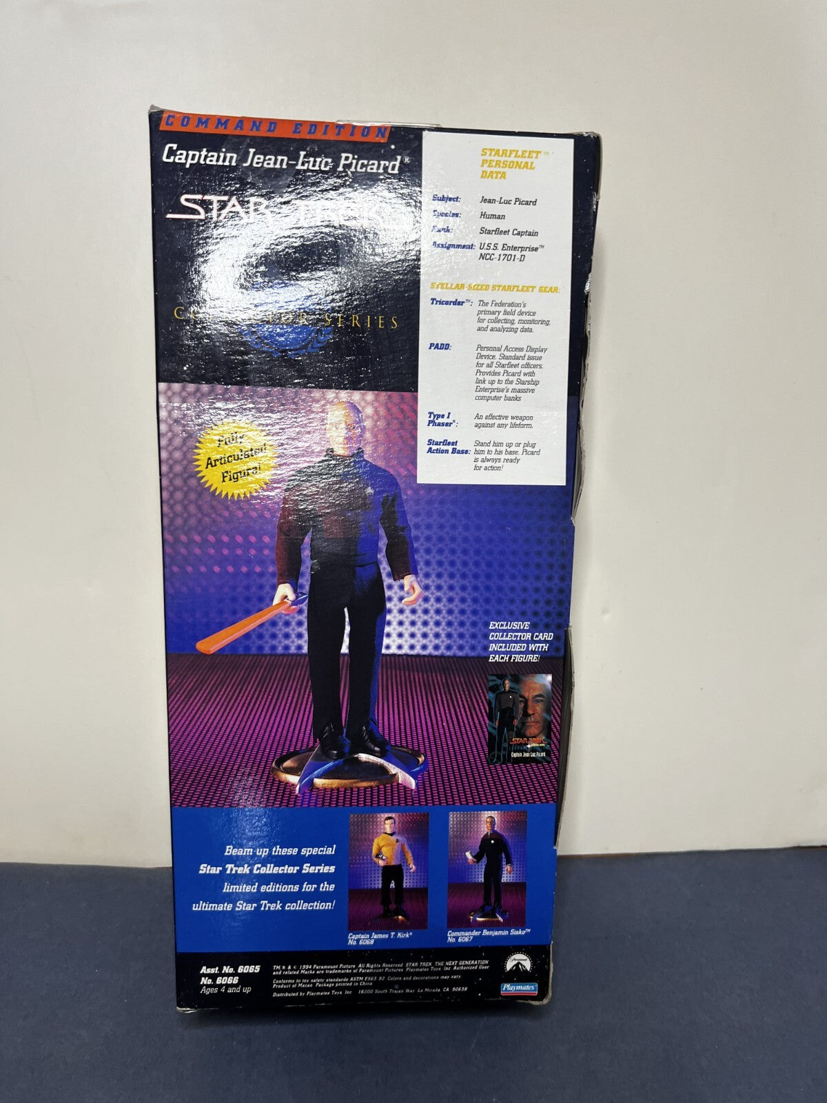 Star Trek Playmates Collector Series Command Edition Captain Picard 1994